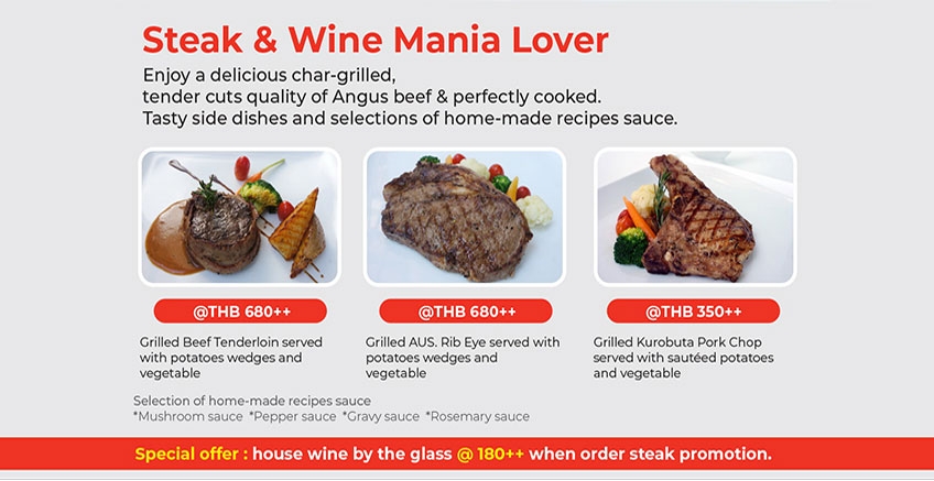 Steak and Wine Mania Lover