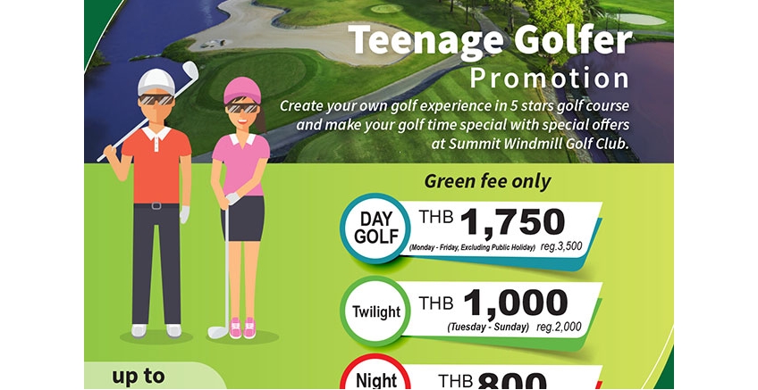 Teenage Golfer Promotion
