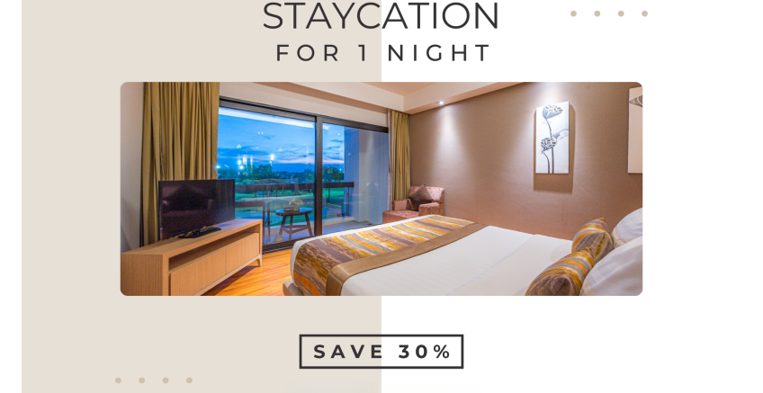 STAYCATION FOR 1 NIGHT.